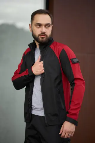 Куртка чоловіча soft shell light "iForce" Intruder червона