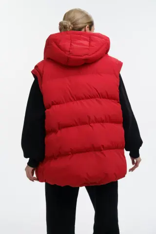 Пуховик-трансформер жіночий "Mishele" червоний