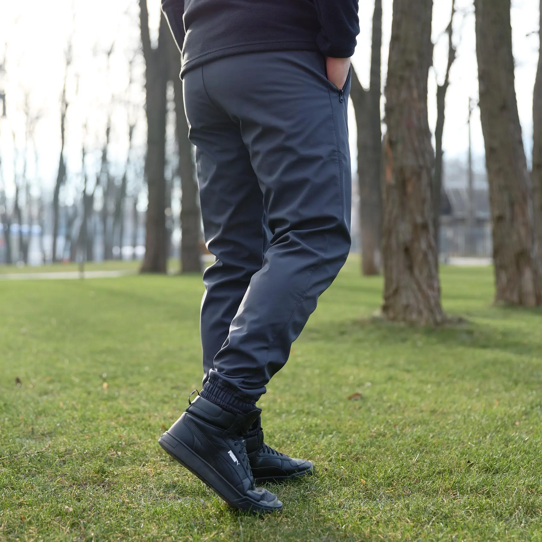 Штани чоловічі soft shell "Basic" Intruder сірі
