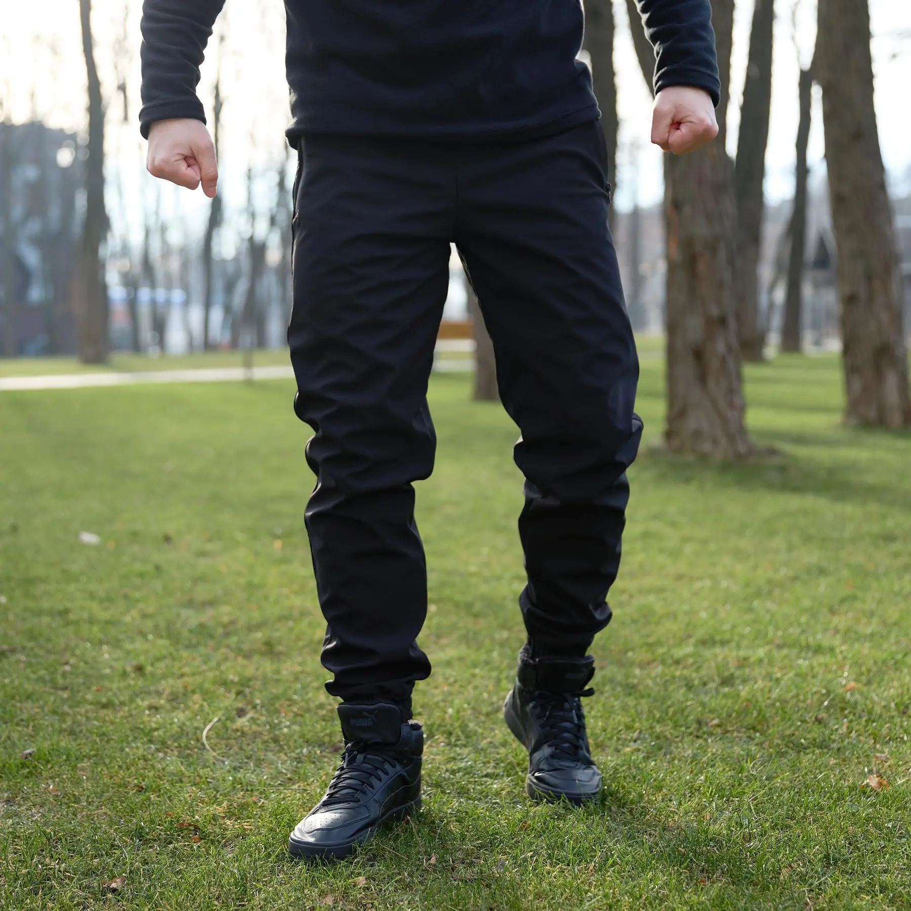 Штани чоловічі soft shell "Basic" Intruder чорні