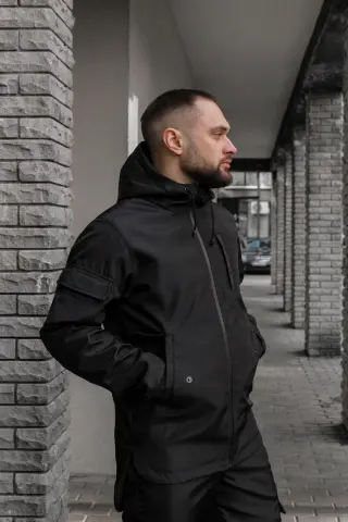 Куртка чоловіча soft shell "Easy" Intruder чорна
