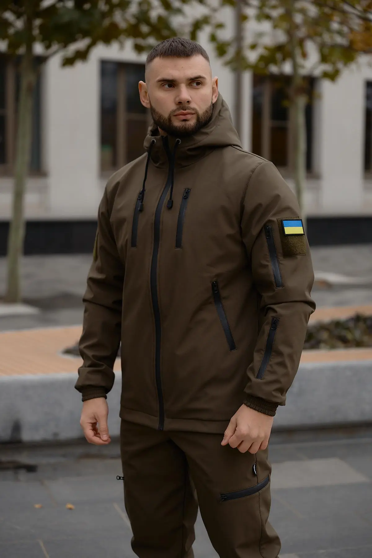 Куртка чоловіча "Reef" Intruder хакі з шевроном