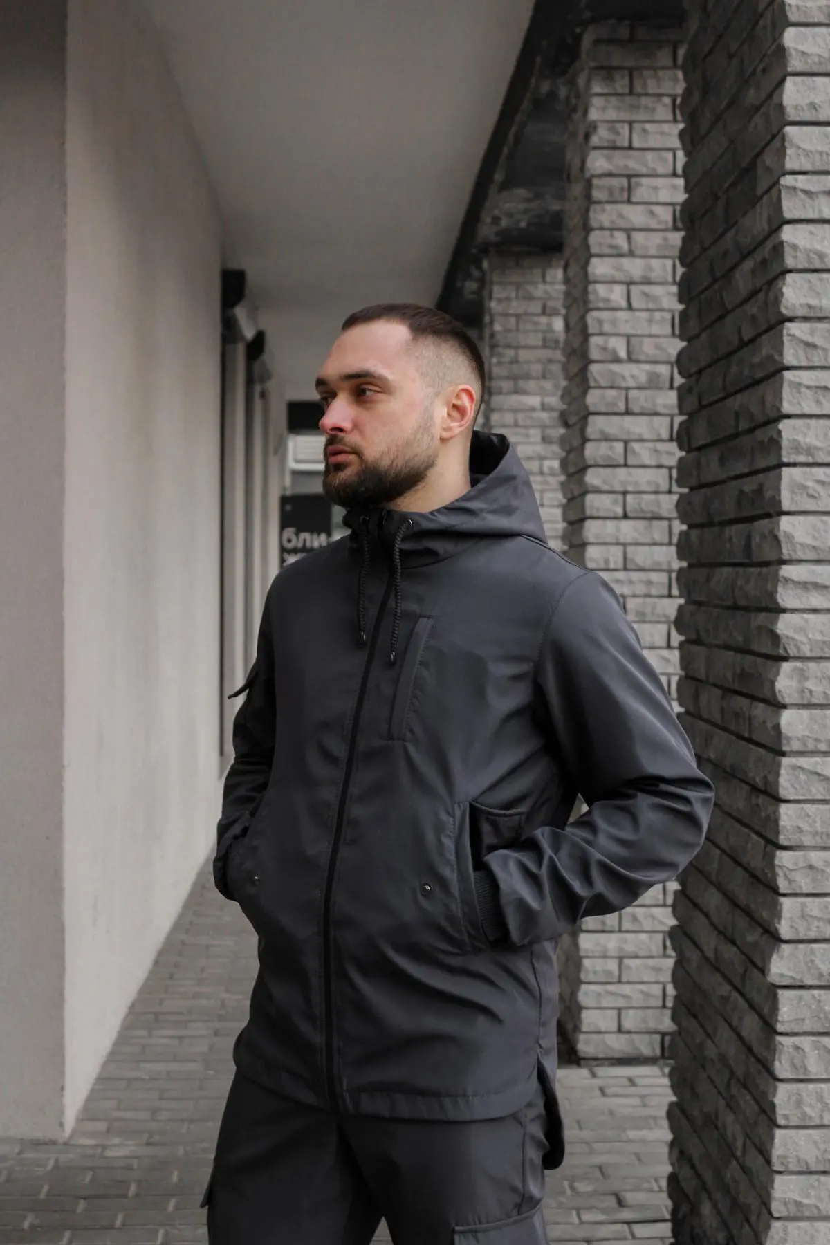 Куртка чоловіча soft shell "Easy" Intruder сіра