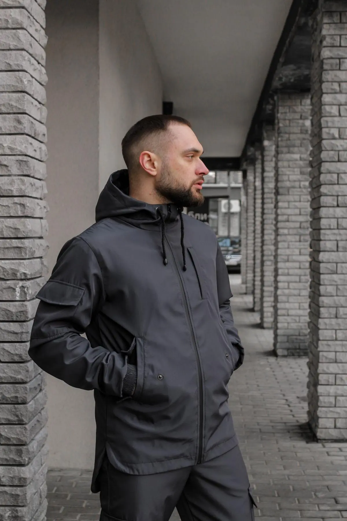 Куртка чоловіча soft shell "Easy" Intruder сіра
