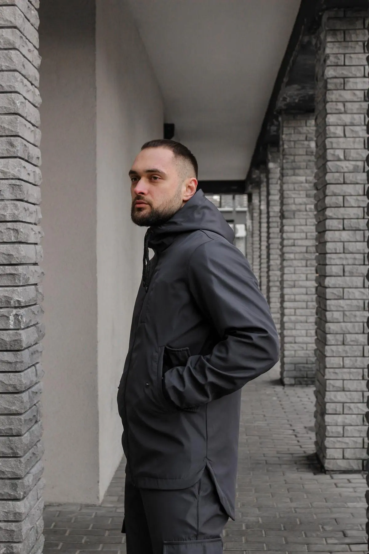 Куртка чоловіча soft shell "Easy" Intruder сіра