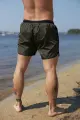 Шорти пляжні чоловічі Intruder хакі з чорним - Фото 2