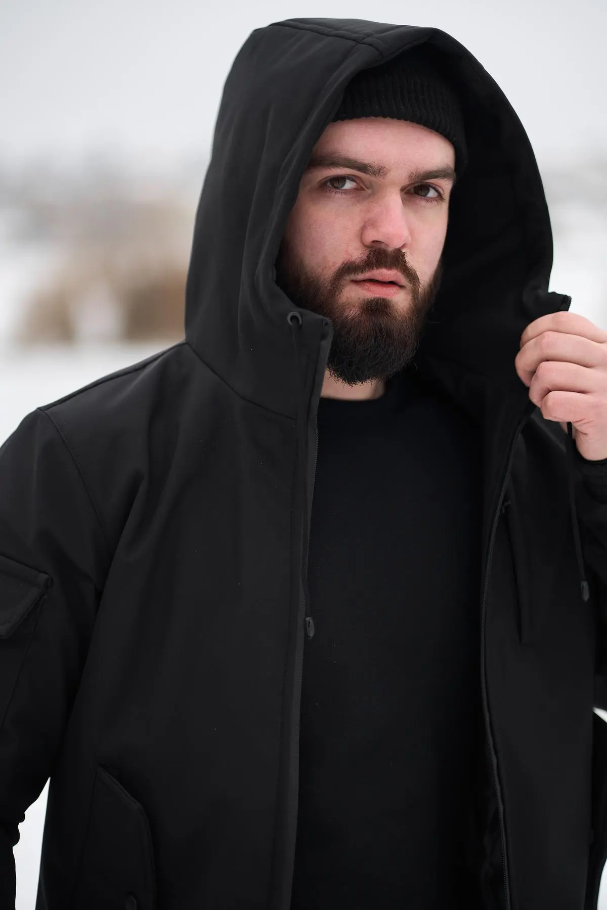 Куртка чоловіча soft shell Intruder чорна