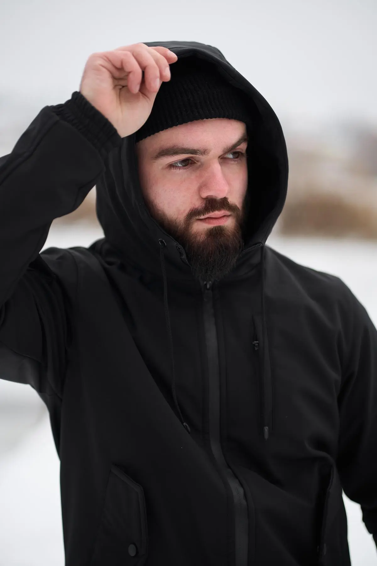 Куртка чоловіча soft shell Intruder чорна