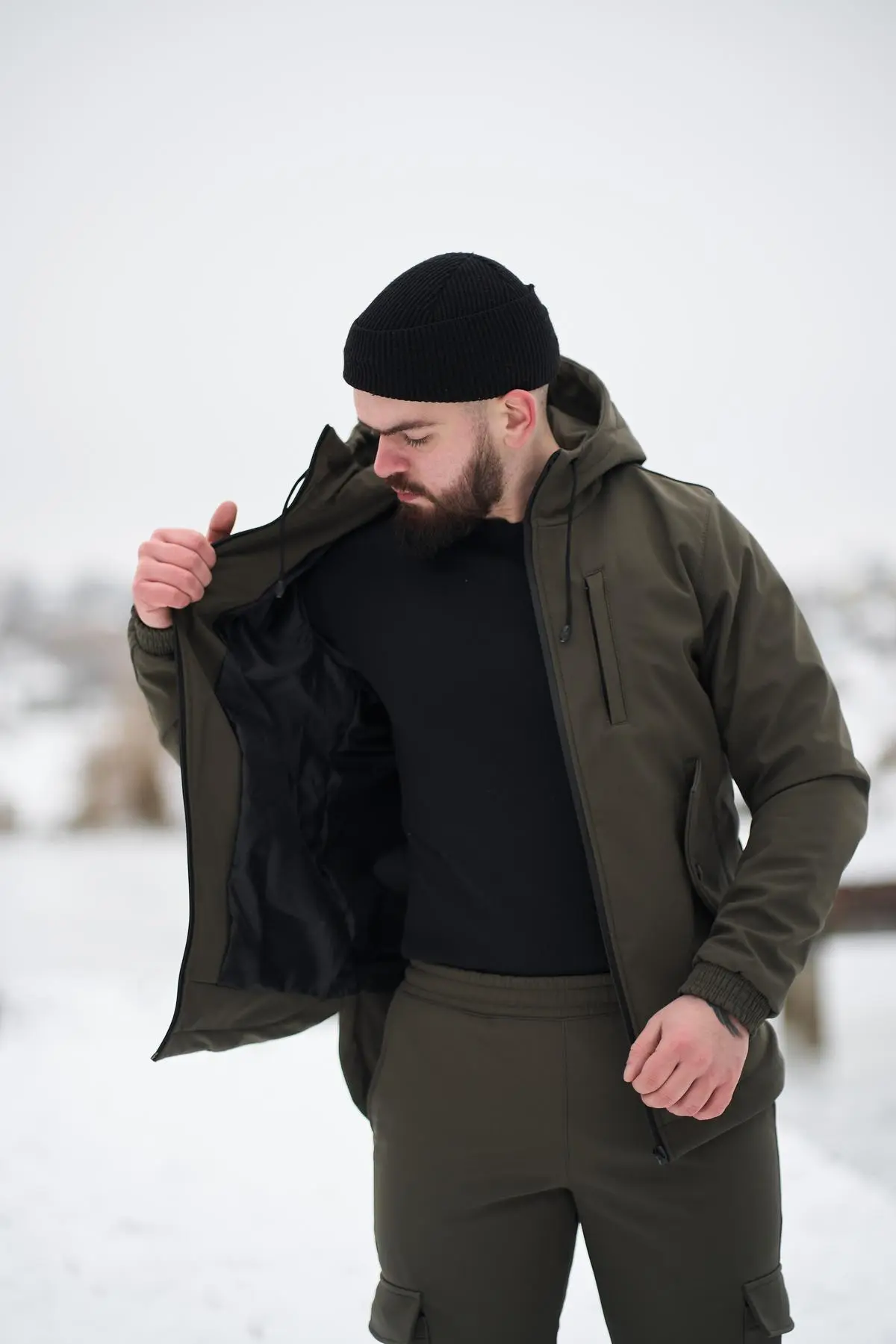 Куртка чоловіча soft shell Intruder хакі