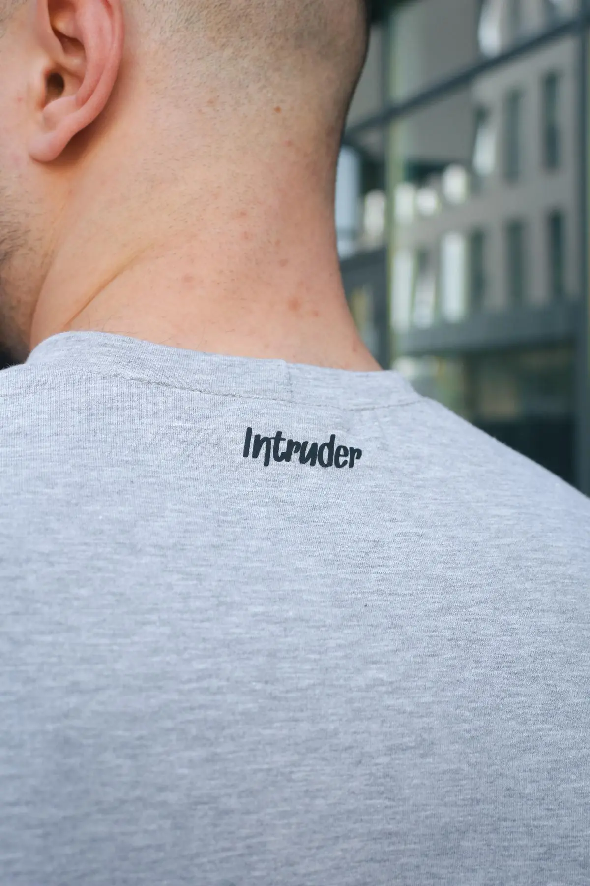 Футболка чоловіча "FreeDom" Intruder сіро-чорна
