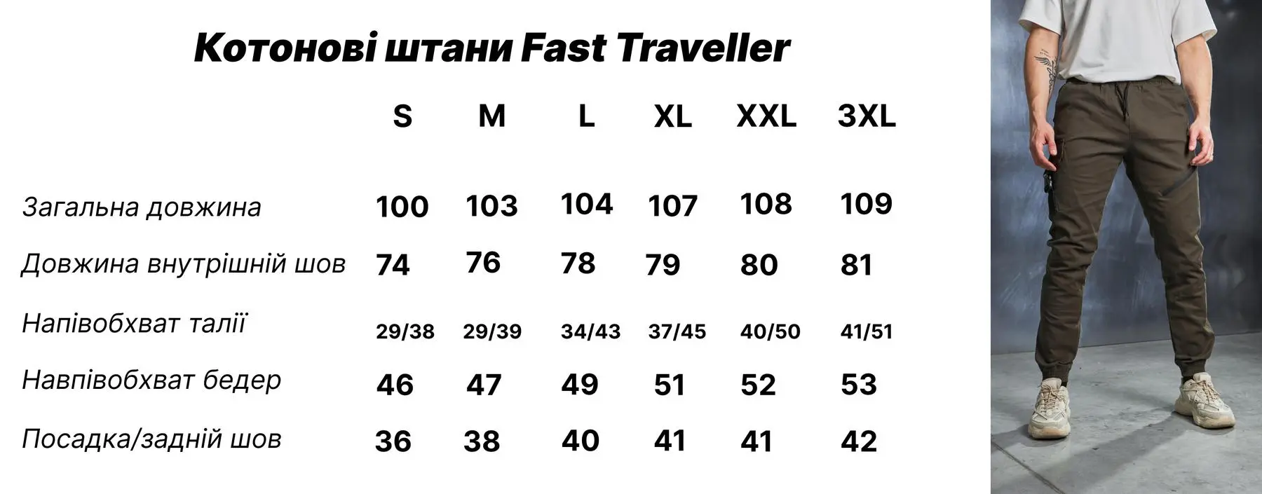 Штани чоловічі котонові "Fast Traveler" Intruder чорні
