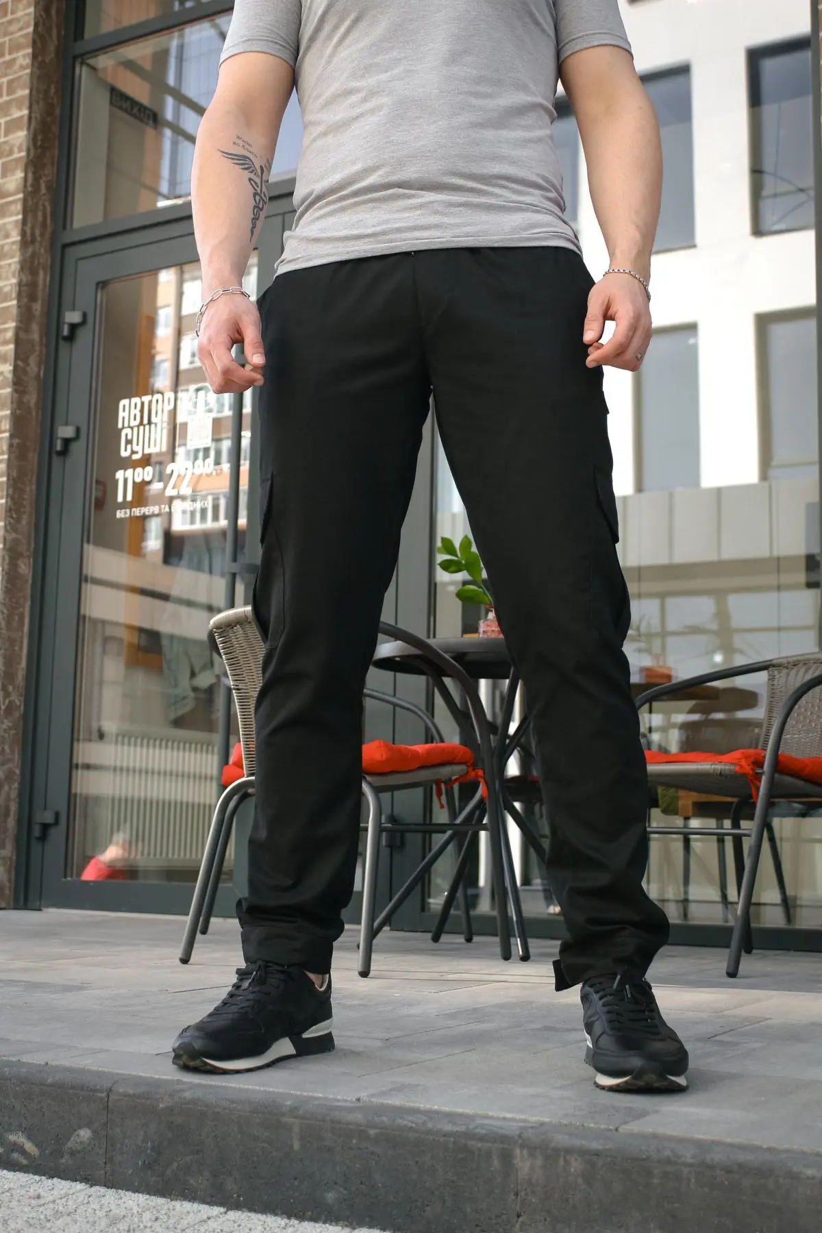Штани чоловічі котонові "Baza" Intruder чорні