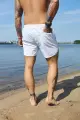 Шорти пляжні чоловічі базові із змійкою Intruder білі - Фото 4