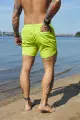 Шорти пляжні чоловічі базові із змійкою Intruder салатові - Фото 4