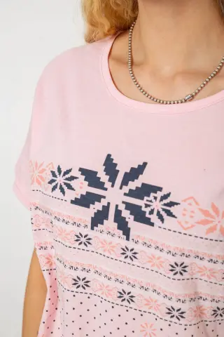 Піжама жіноча, колір рожевий, 243R7069