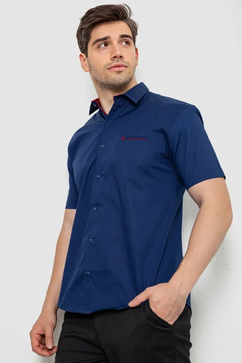 Сорочка чоловіча, колір синій, 214R7325