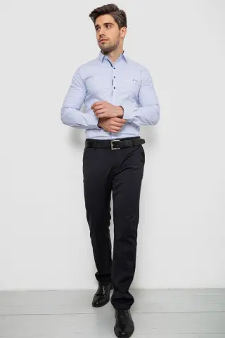 Сорочка чоловіча з принтом, колір білий, 214R7169