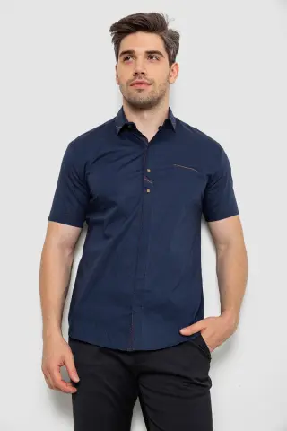 Сорочка чоловіча, колір темно-синій, 214R7007