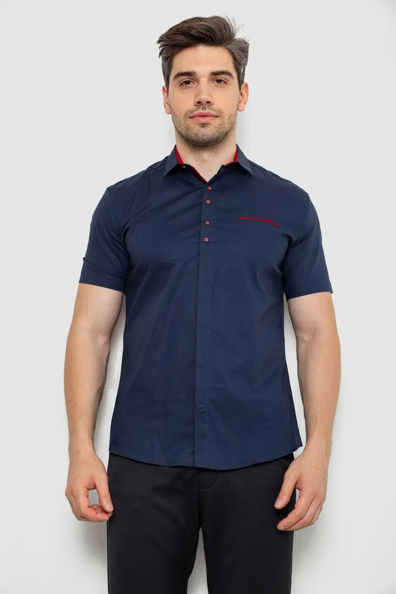 Сорочка чоловіча, колір синій, 214R7002