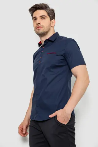 Сорочка чоловіча, колір синій, 214R7002