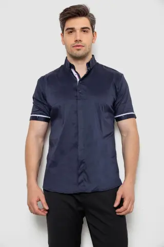 Сорочка чоловіча, колір темно-синій, 214R5007