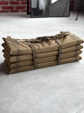 Folding foam mat 9 sections EVA and foam 20 mm coyote