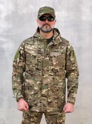 Парка тактическая мультикам весенняя рипстоп