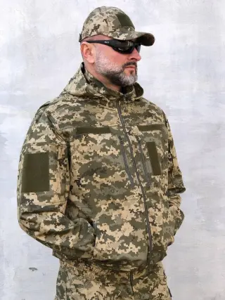 Куртка бомбер пиксель рипстоп "Кайман"