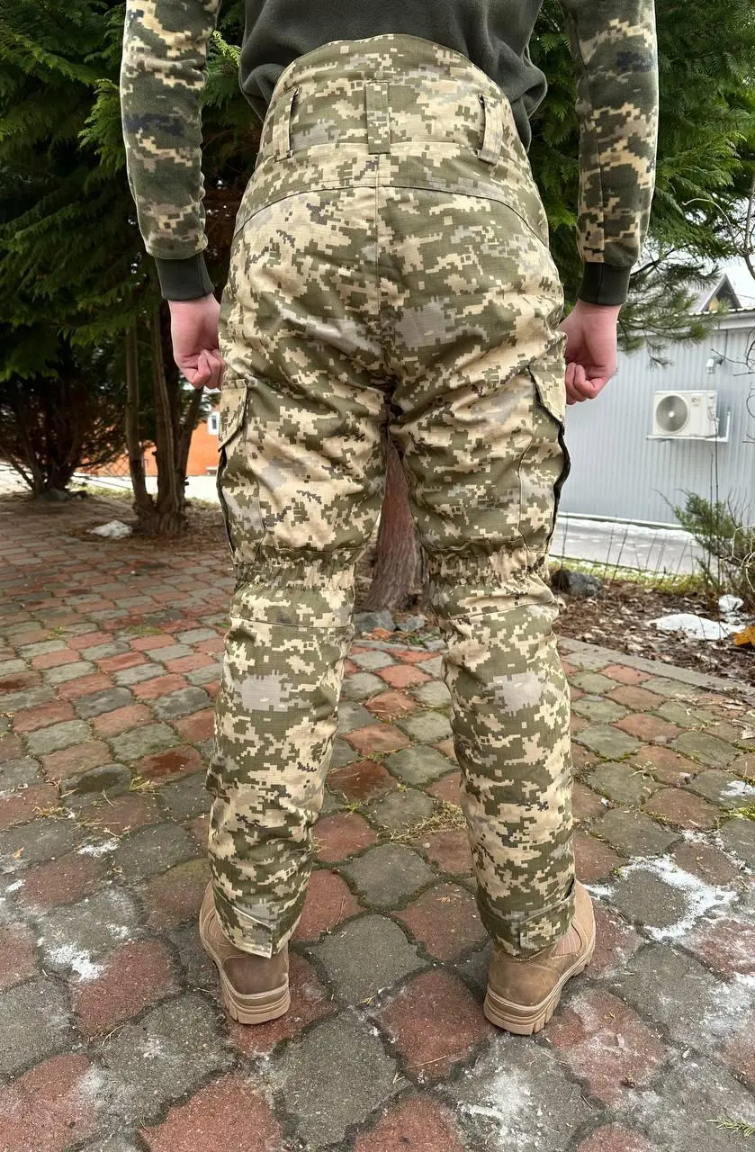 Штани зимові піксель на синтепоні -25