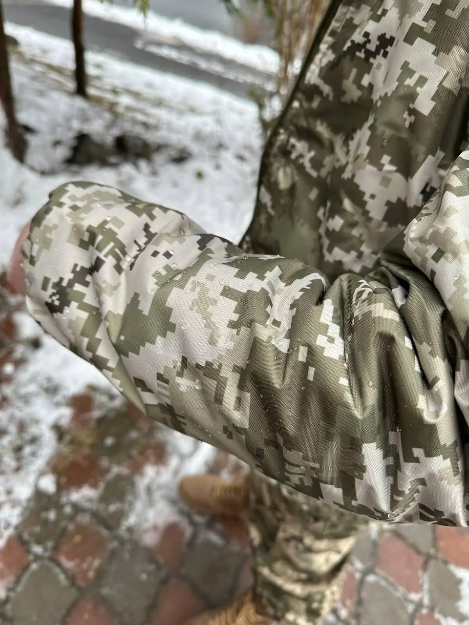 Pixel Parka with Removable Fur