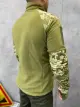 Флісова кофта хакі з плащівкою піксель - Фото 3