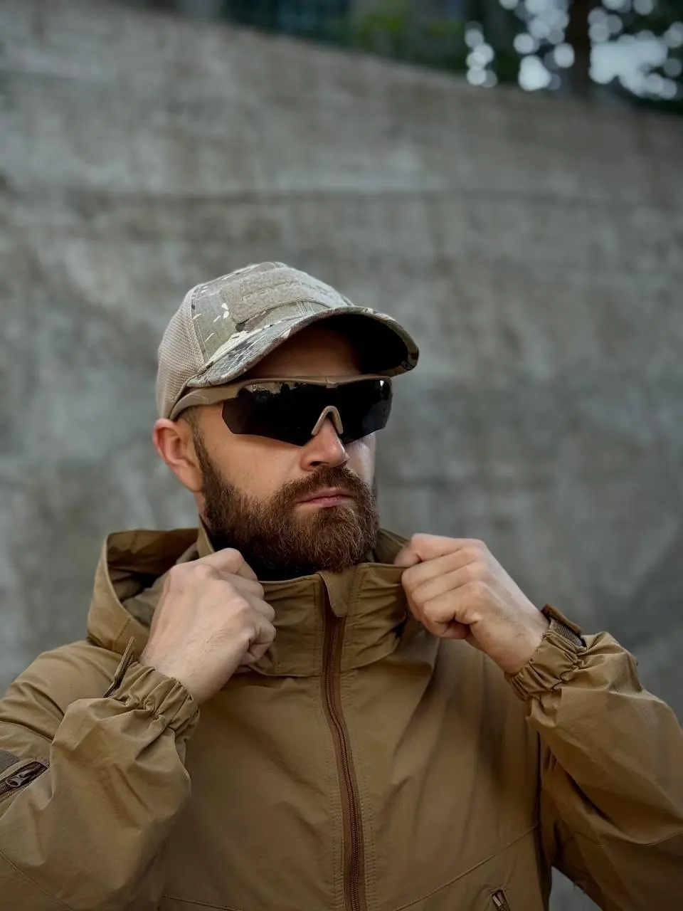 Тактична Військова Куртка PREMIUM з затяжками K.S. PRO coyote