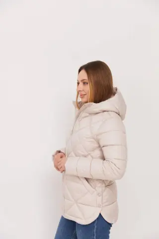 Куртка ромб пудра