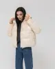 Куртка капюшон молоко - Фото 1