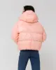 Куртка капюшон персик - Фото 3