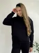 Теплий спортивний костюм на флисі з укороченим худі чорний Merlini Нант - Фото 5