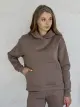 Теплий спортивний костюм на флисі з укороченим худі бежевий Merlini Нант - Фото 4