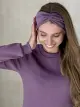Повсякденне тепле зимове плаття на флісі нижче коліна фіолетовий Merlini Валанс - Фото 6