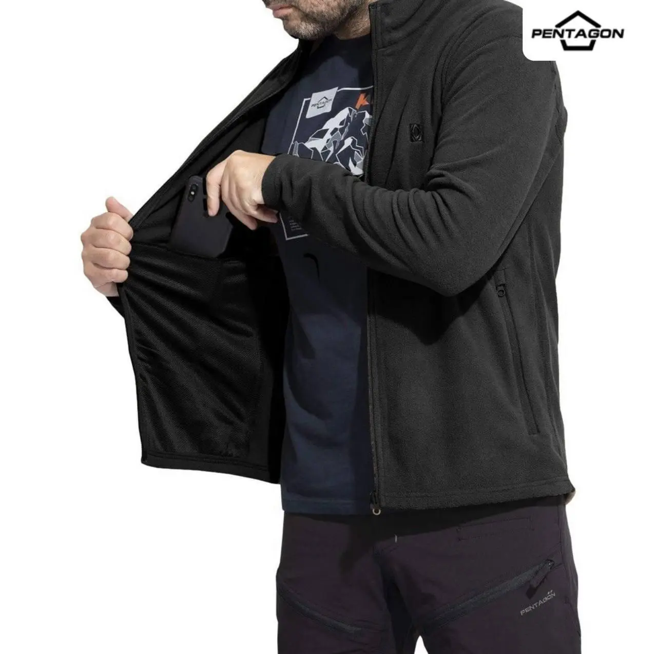 Флісова кофта Pentagon Tac Maven Elk Black