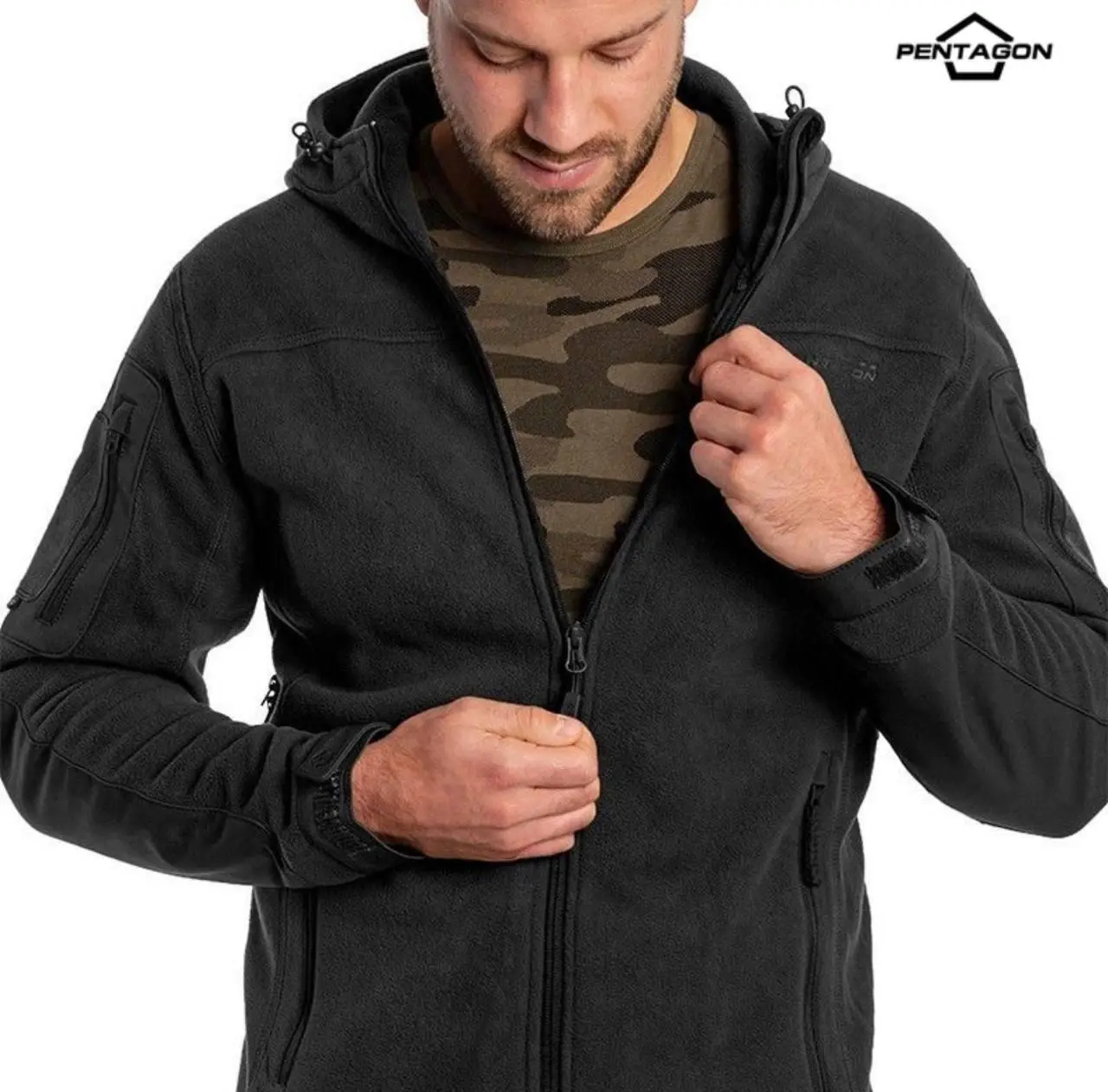 Флісова кофта Pentagon Hercules 2.0- Black