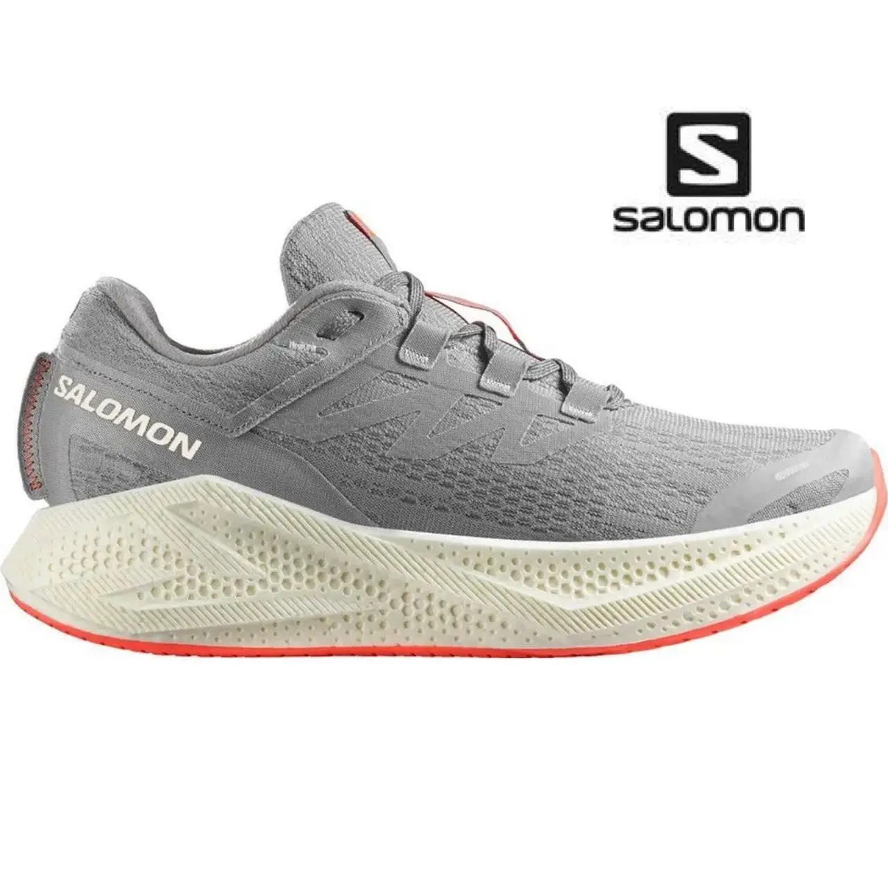 Кросівки Salomon Outdoor AERO GLIDE 3 Alloy/Vanilla Ice/Neon Flame