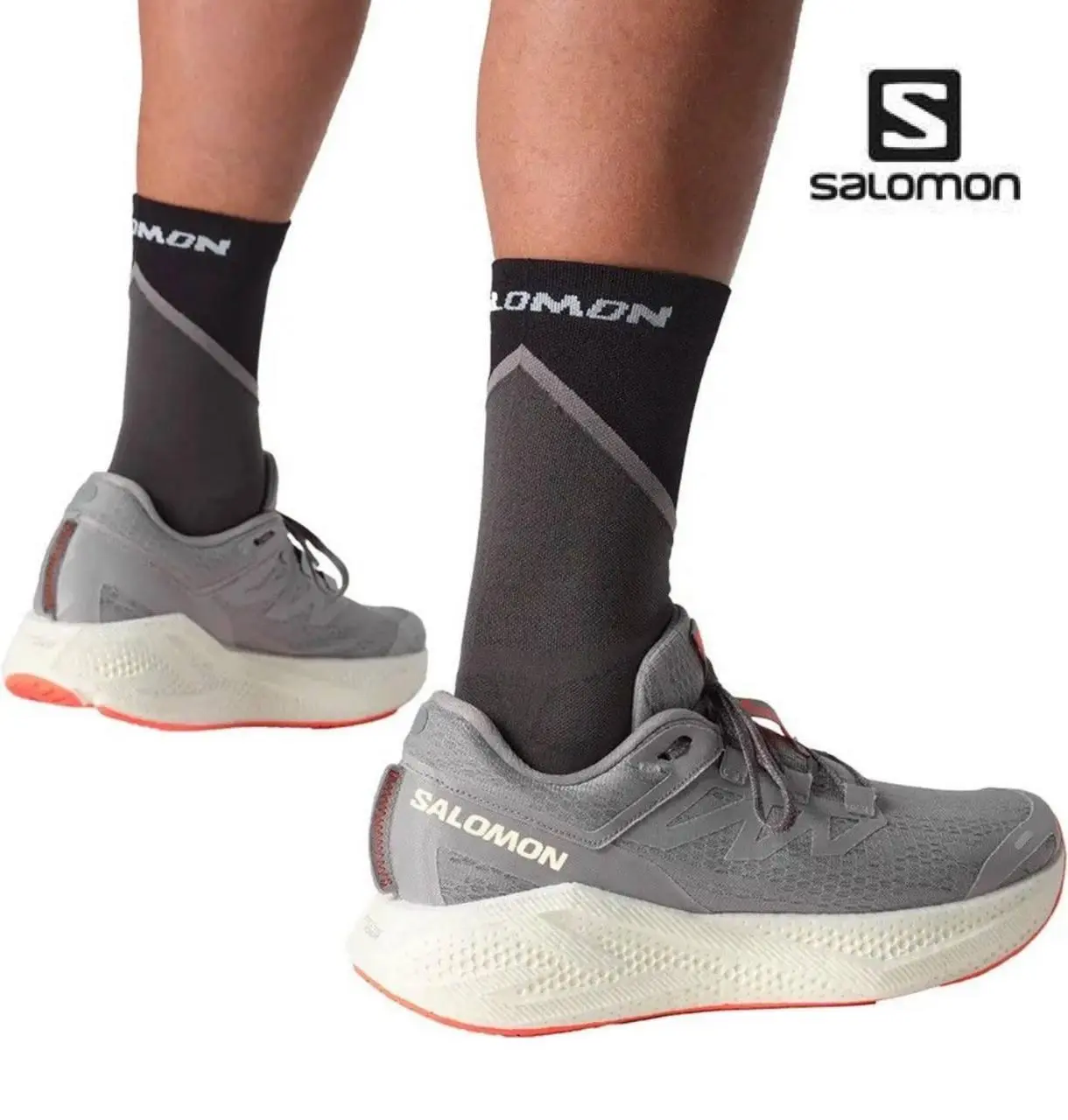 Кросівки Salomon Outdoor AERO GLIDE 3 Alloy/Vanilla Ice/Neon Flame
