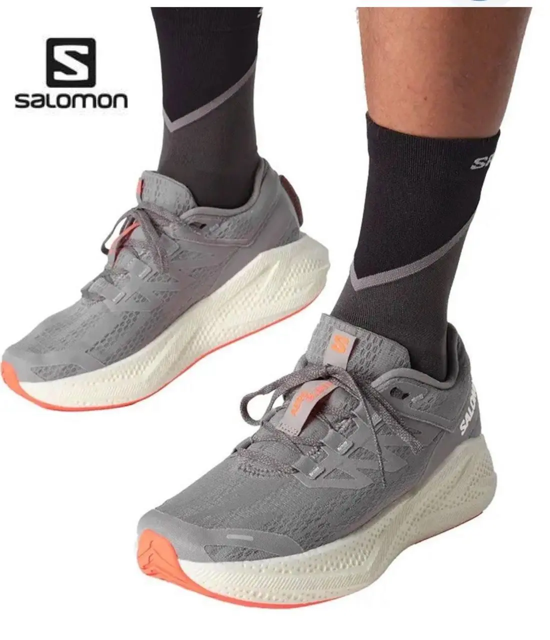 Кросівки Salomon Outdoor AERO GLIDE 3 Alloy/Vanilla Ice/Neon Flame