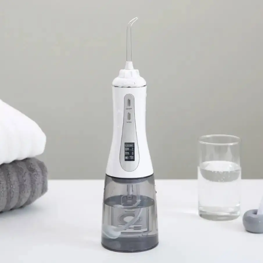 Іригатор AOW03 для ротової порожнини з дисплеєм 350 мл портативний Portable Oral Irrigator