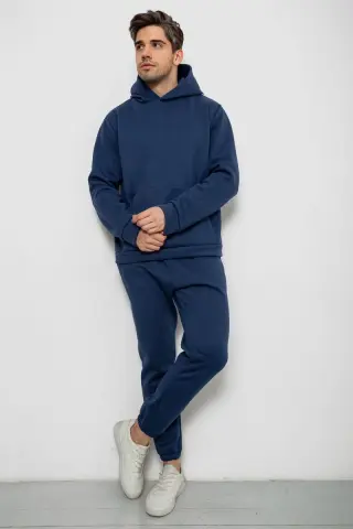 Спортивний костюм чоловічий на флісі, колір синій, 238R58573
