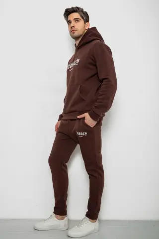 Спортивний костюм чоловічий на флісі, колір шоколадний, 238R57046