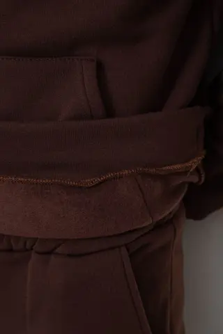 Спортивний костюм чоловічий на флісі, колір шоколадний, 238R57046