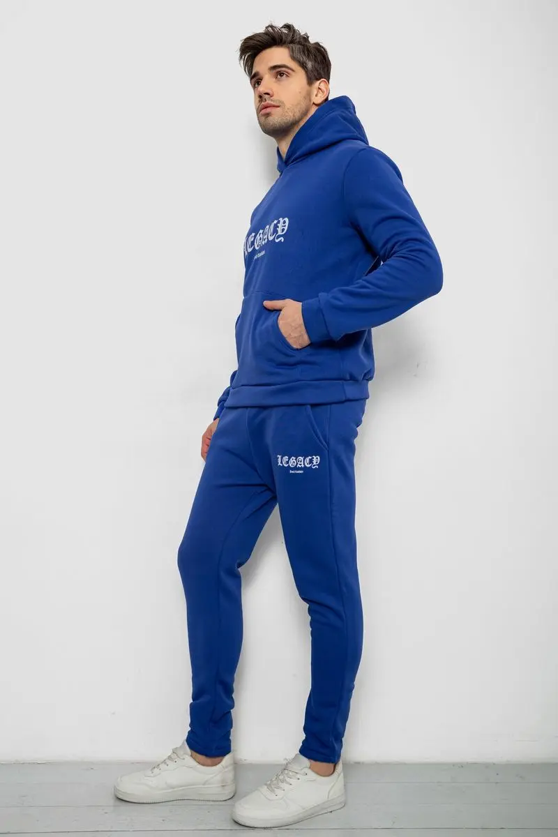Спортивний костюм чоловічий на флісі, колір синій, 238R57046