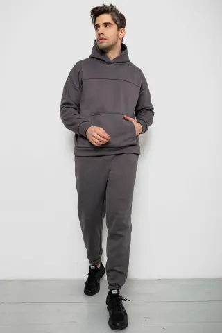 Спортивний костюм чоловічий на флісі, колір сірий, 238R029