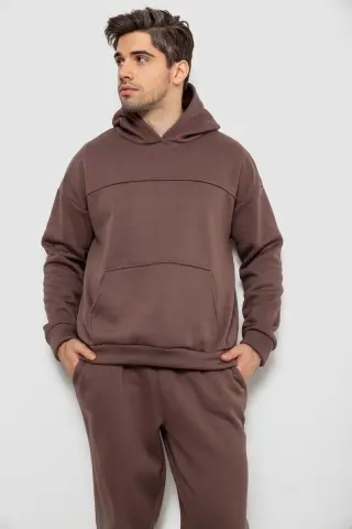 Спортивний костюм чоловічий на флісі, колір мокко, 238R029